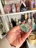 Crystal + Rocks| Raw Mineral | Green Fluorite Chunk | 1inch