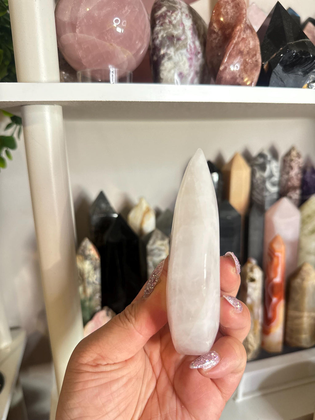 Crystal + Rocks| Polished | Rose Quartz Standing Freeform Teardrop | 4in