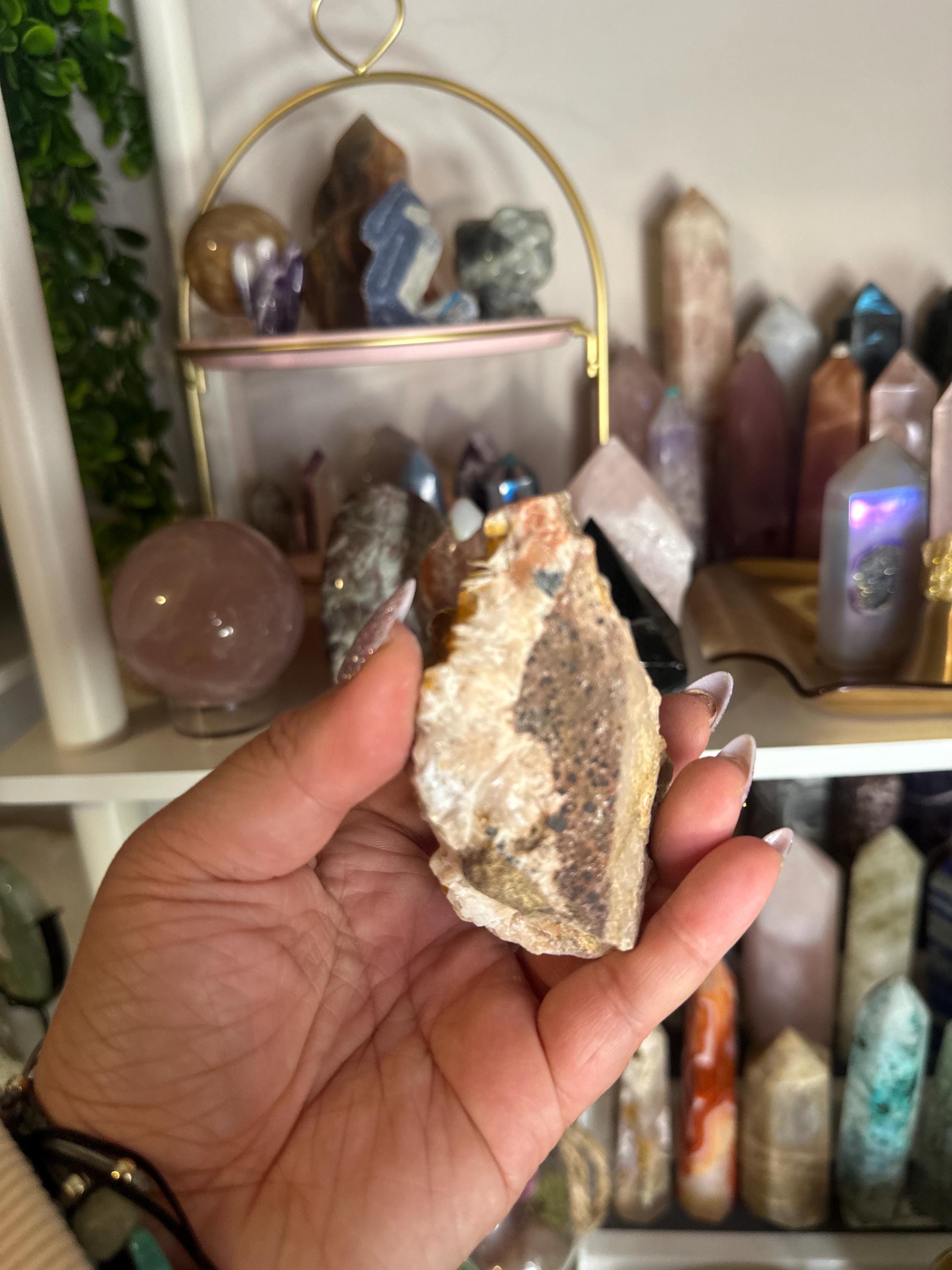 Crystal + Rocks| Raw | Sparkly Vandinite Cluster| 4in