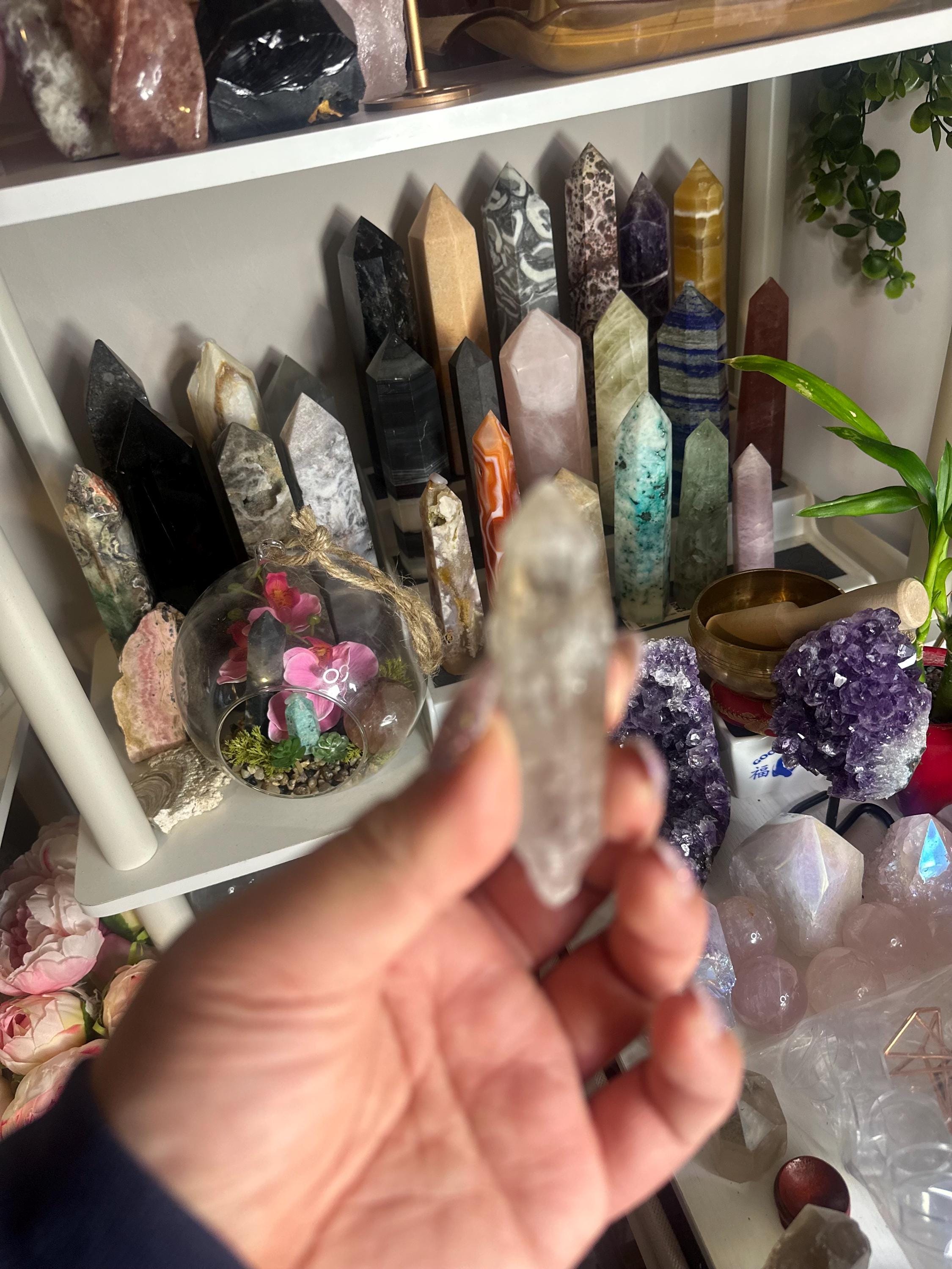 Crystal + Rocks | Choose Your Favorite | Rare Quartz Variety Bowl | Phantom, Garden, Lithium,Lemurian & More