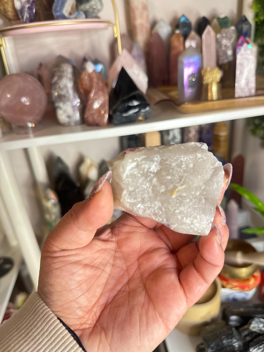 Crystal + Rocks| Raw | Pink Tourmaline in Quartz | 3in