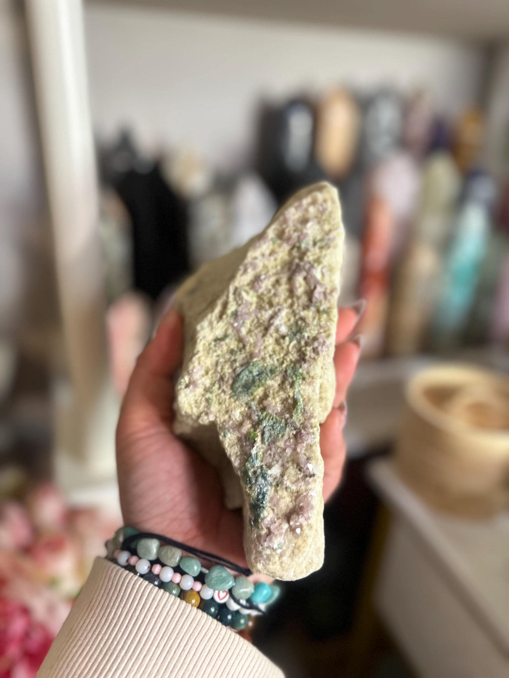 Crystal + Rocks| X-Large | Pink +Green Tourmaline in Matrix Chunk | 7in