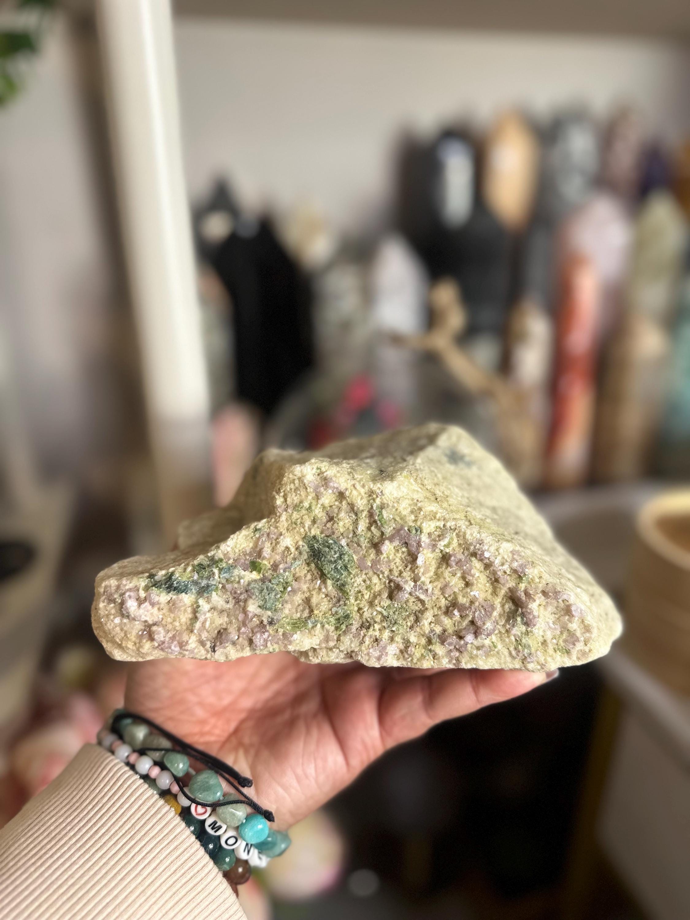 Crystal + Rocks| X-Large | Pink +Green Tourmaline in Matrix Chunk | 7in