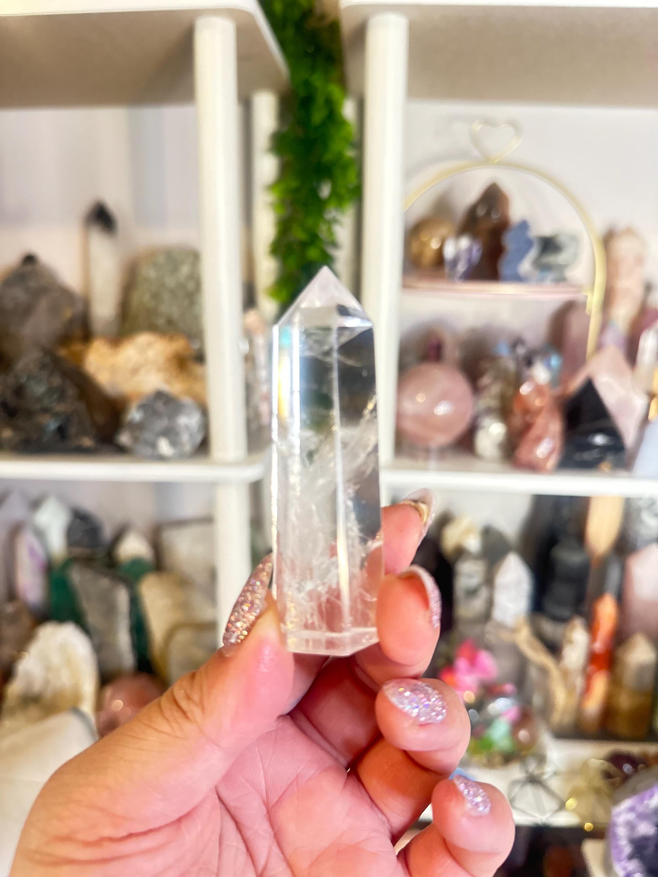 Crystal + Rocks| Polished | Clear Quartz Tower Points | 4in