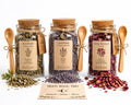 Spell Jar + Spoon Bundle | Moon Magic Trio Deluxe Gift Box | Dried, Cut & Sifted | Mugwort | Lavender | Rose Petal | 150ML