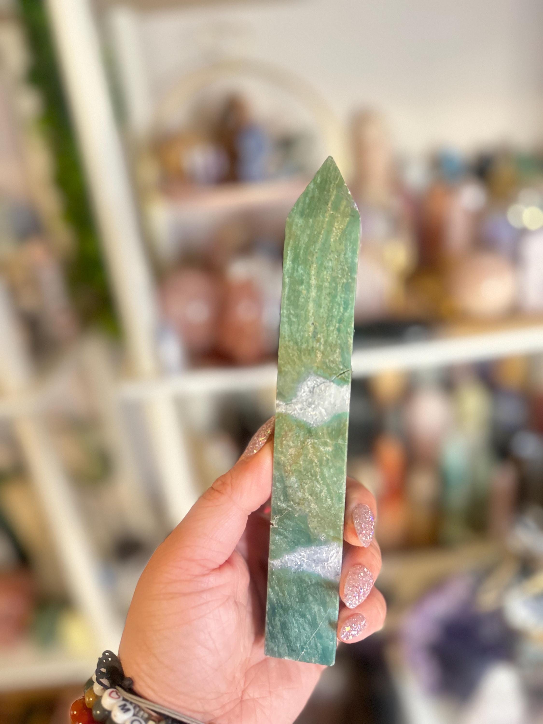 Crystal + Rocks | IMPERFECT CRYSTAL | Glued Tree Agate + Quartz Tower | 6.5in