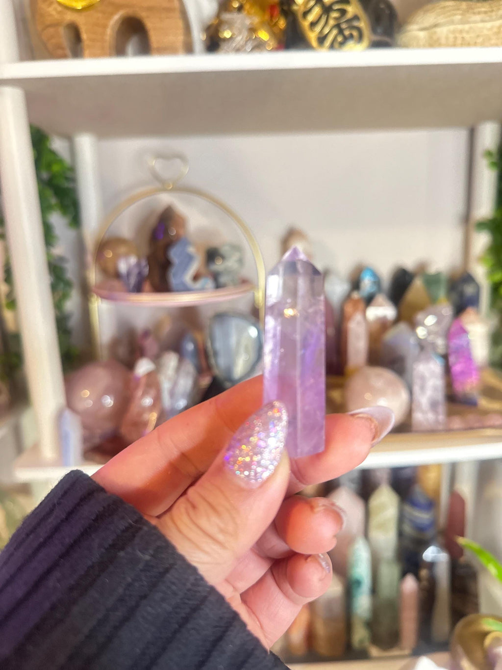 Crystal + Rocks | Intuitive Pick | Polished Phantom Amethyst Towers | 3in