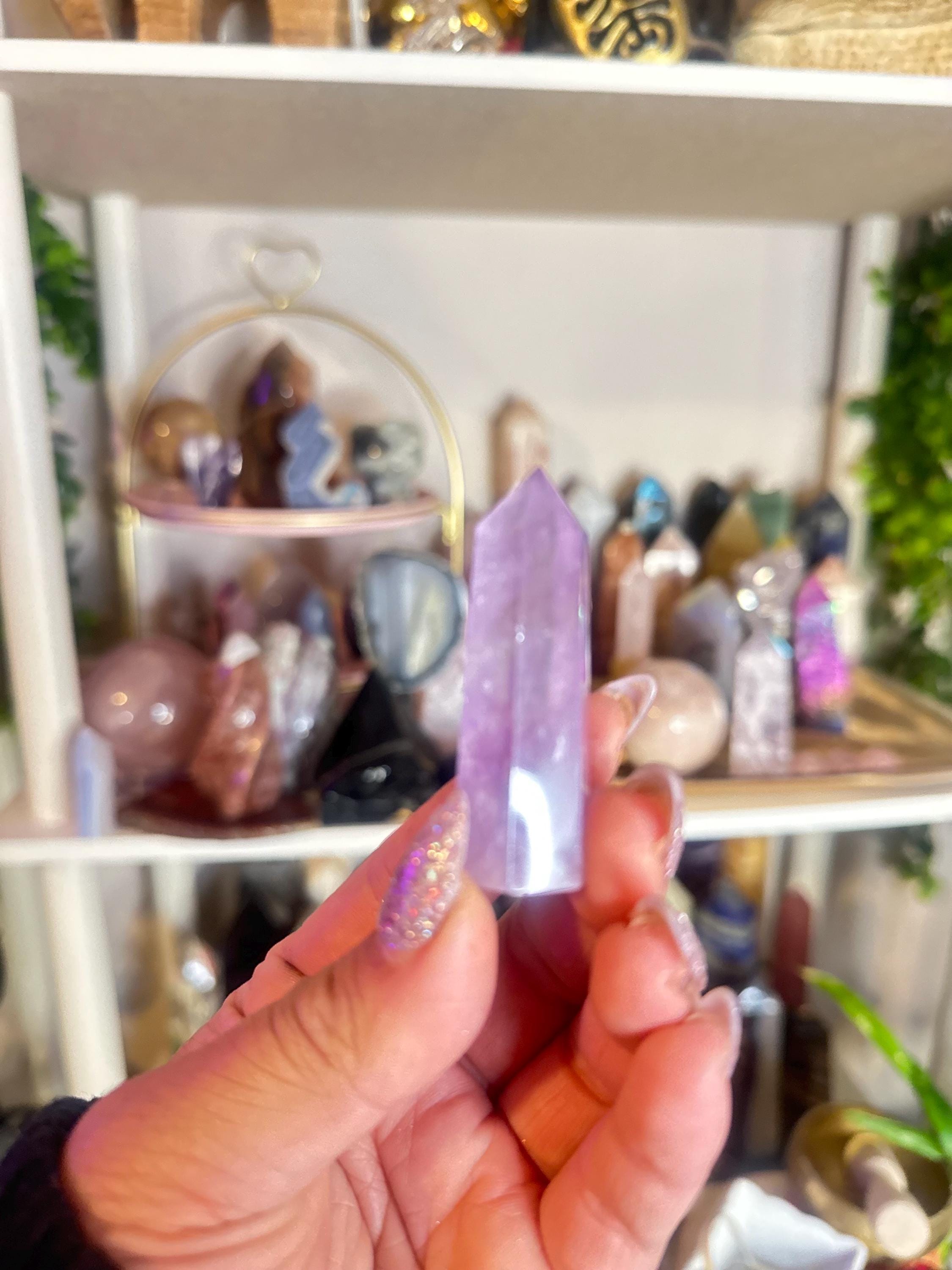 Crystal + Rocks | Intuitive Pick | Polished Phantom Amethyst Towers | 3in