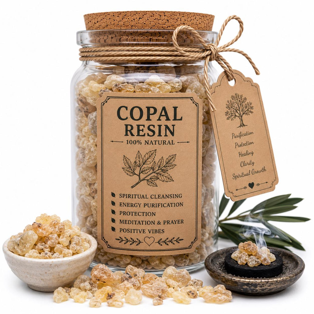 Spell Jar + Spoon | Copal Resin | Dried, Cut & Sifted | Bursera Spp.  | 50ML
