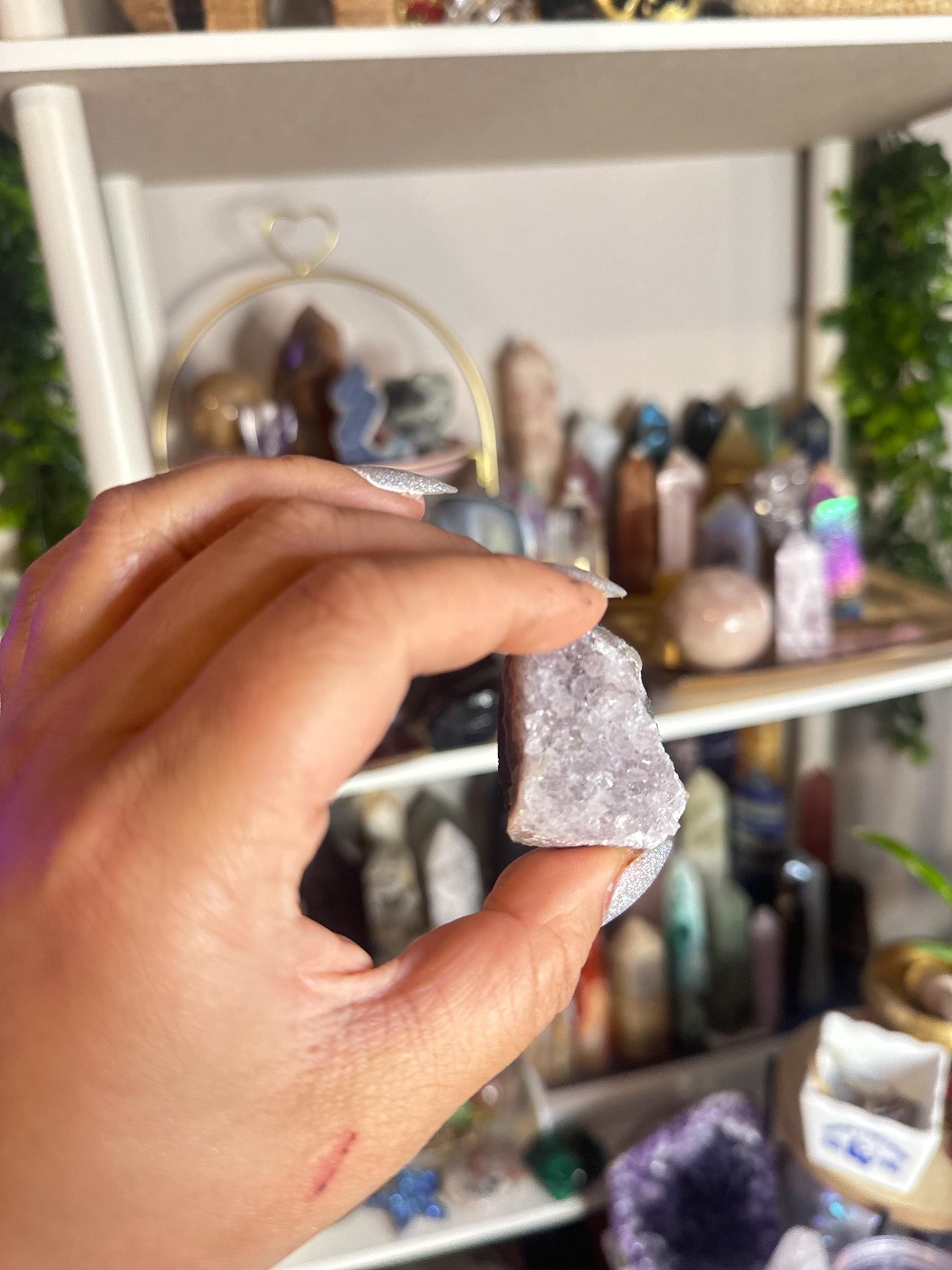 Crystal + Rocks | Choose Your Favorite | Sparkly High Quality Rainbow Amethyst Cluster | 1-3in