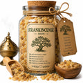 Spell Jar + Spoon | Frankincense Resin | Dried, Cut & Sifted | Boswellia Serrata | 50ML
