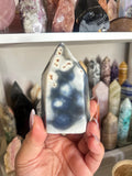 Crystal + Rocks | Polished | Chunky Orca Agate Tower | 3inch