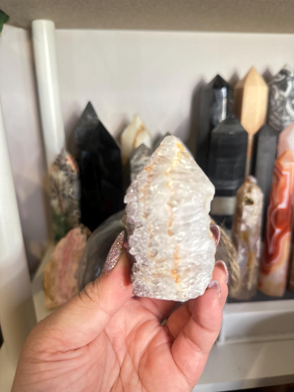 Crystal + Rocks | Sparkly | Amethyst Geode Tower | 3inch