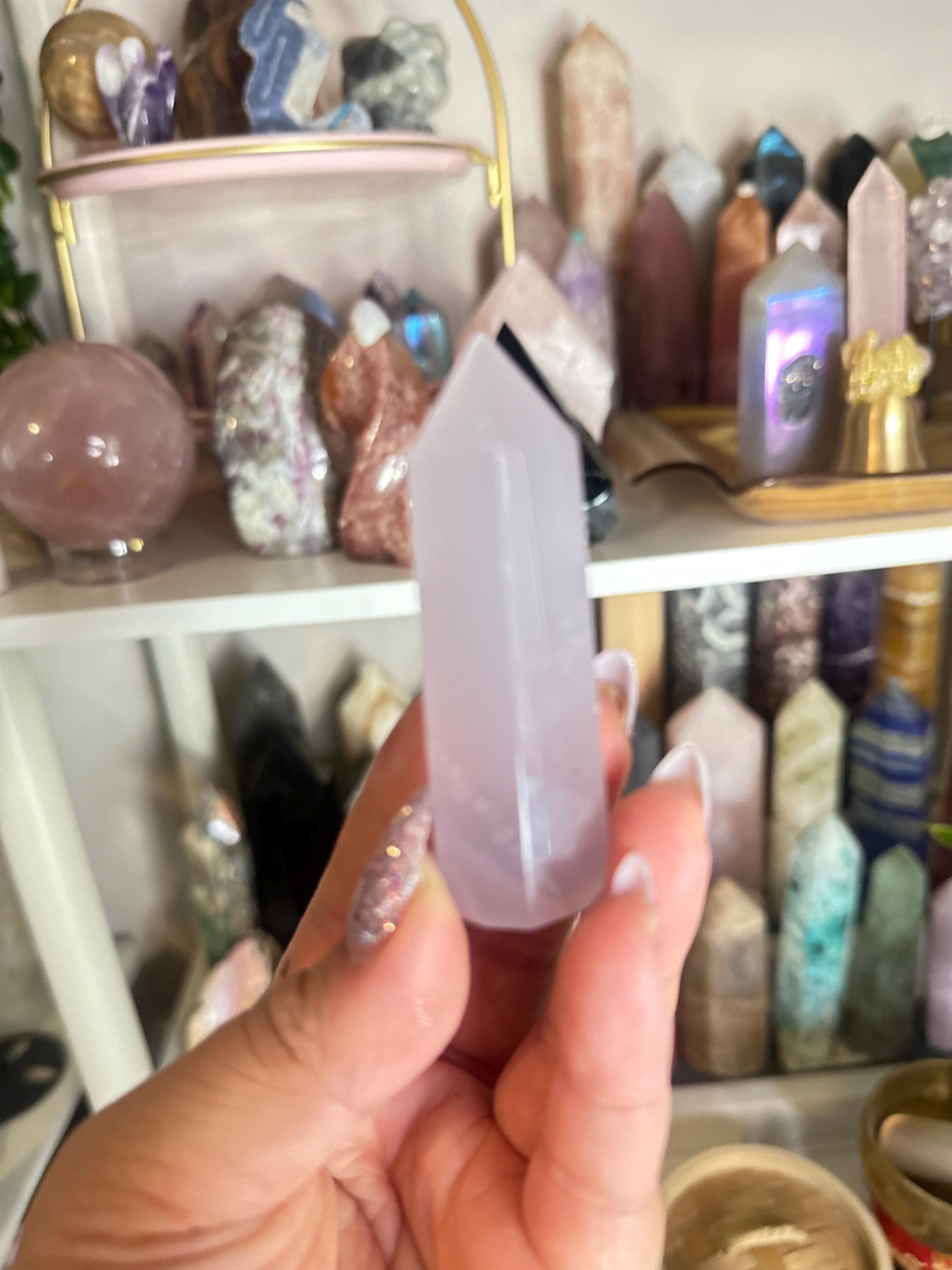 Crystal + Rocks | Rare + High Quality | Yttrium Lavender Fluorite Tower | 3inch