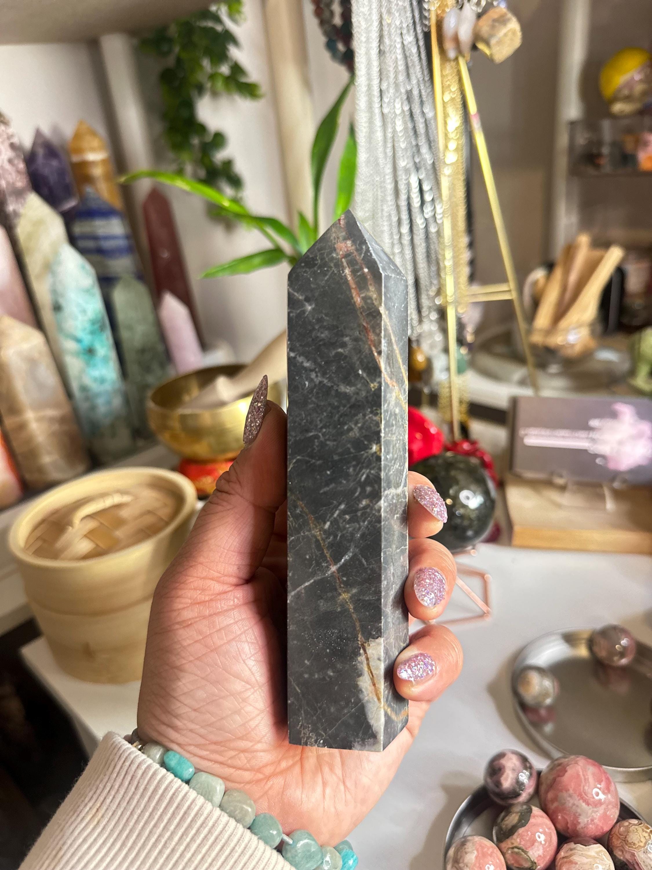 Crystal + Rocks | Polished | Brecciated Jasper Tower | 7inch