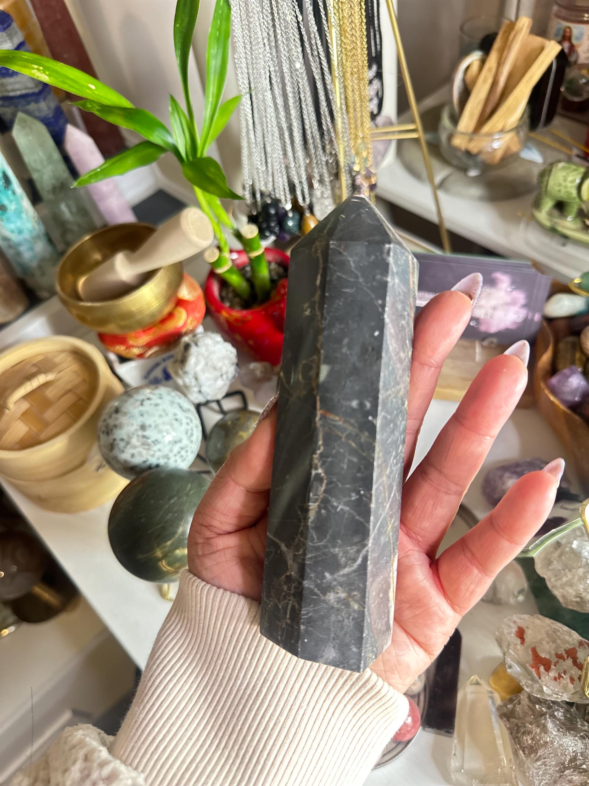 Crystal + Rocks | Polished | Brecciated Jasper Tower | 7inch