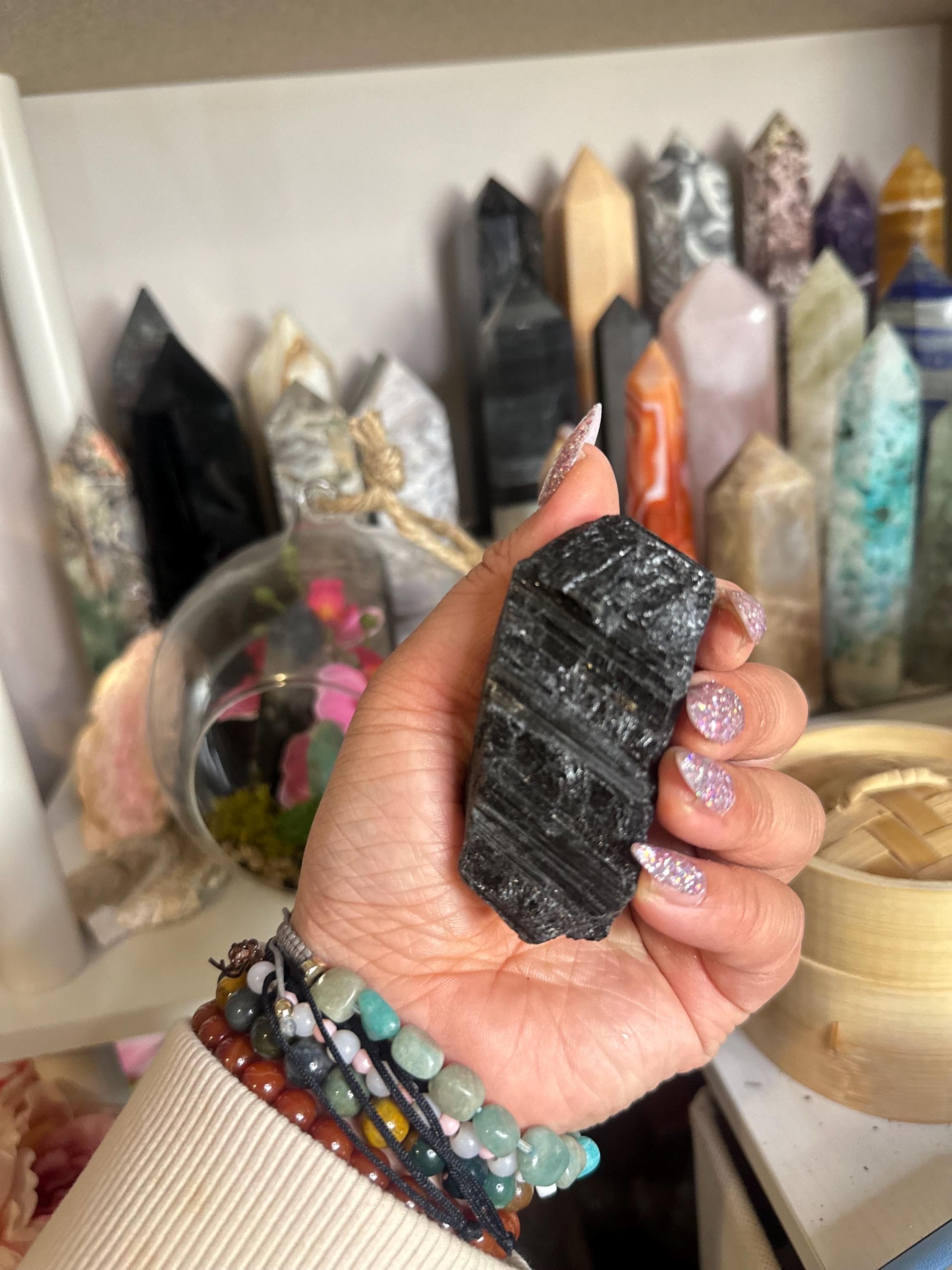 Crystal + Rocks | Raw | Black Tourmaline Chunk | 3inch
