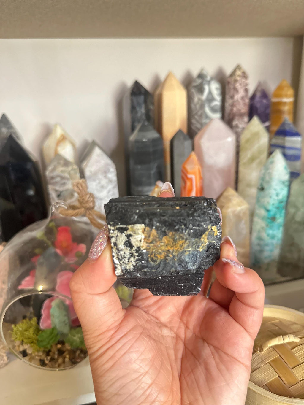 Crystal + Rocks | Stunning | Black Tourmaline in Muscovite Raw Chunks | 2-4in