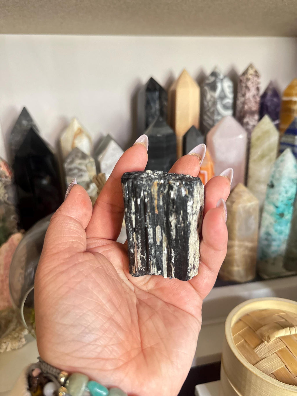 Crystal + Rocks | Stunning | Black Tourmaline in Muscovite Raw Chunks | 2-4in