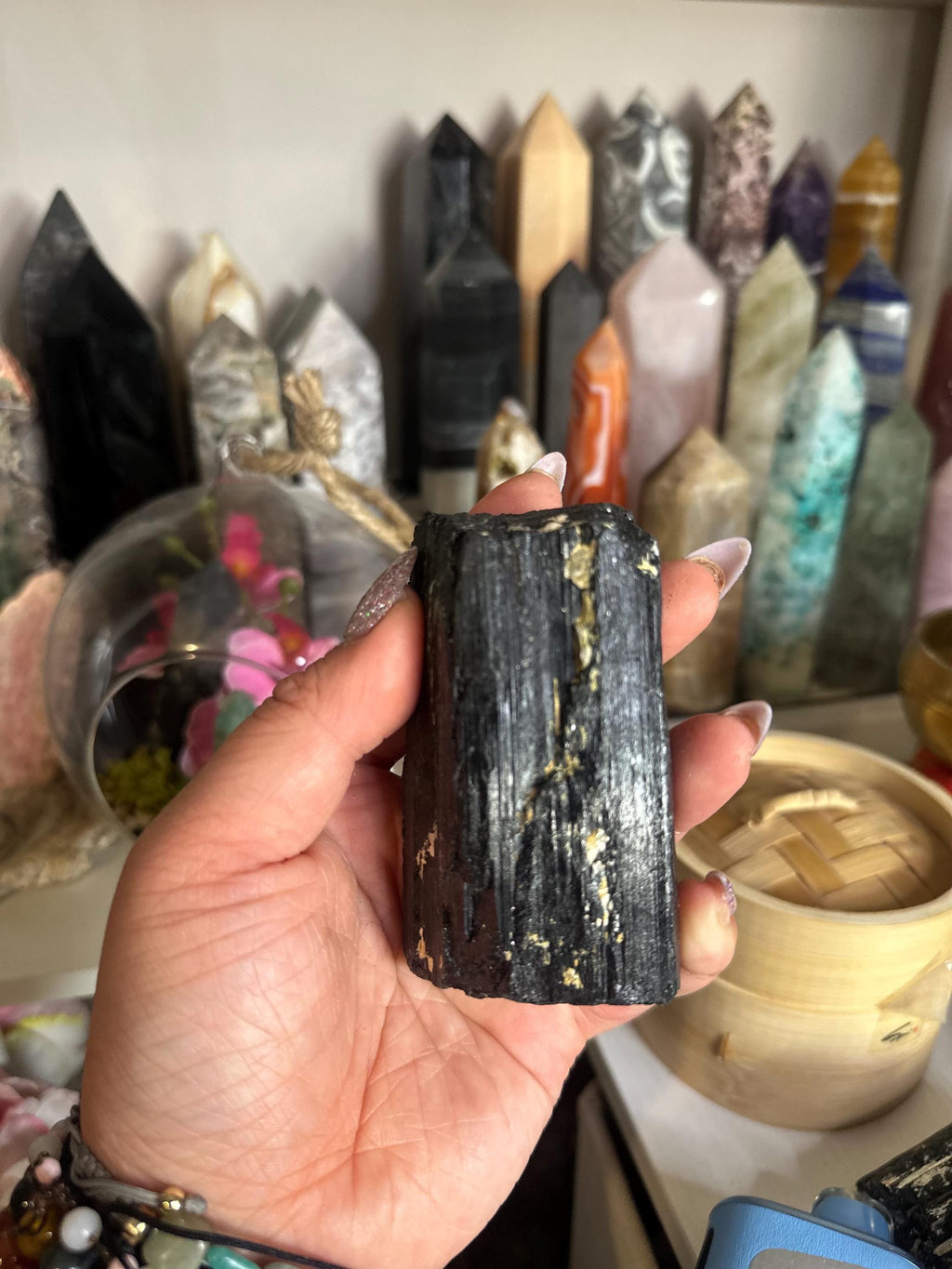 Crystal + Rocks | Stunning | Black Tourmaline in Muscovite Raw Chunks | 2-4in
