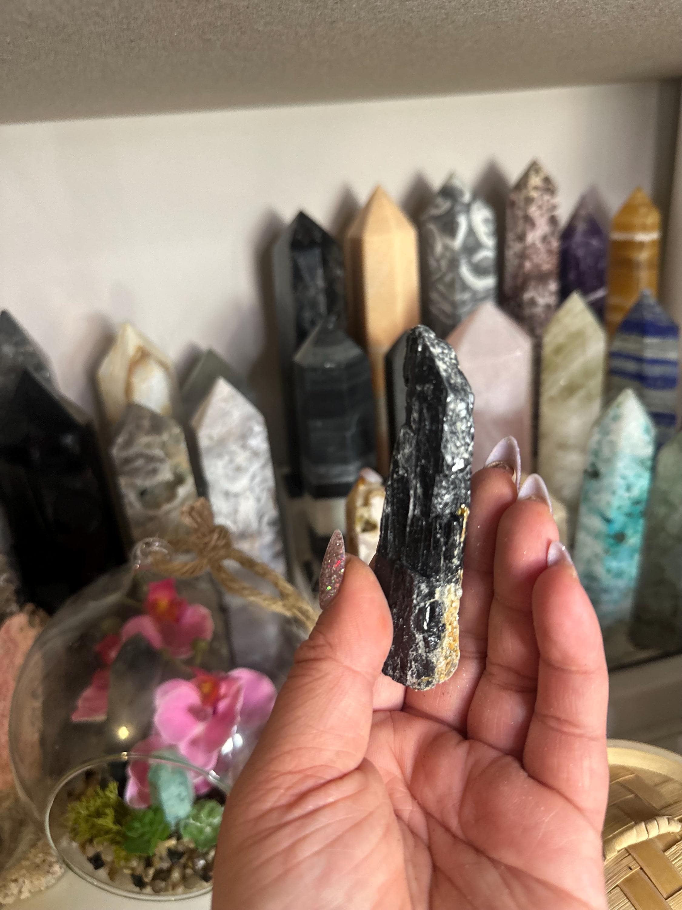Crystal + Rocks | Stunning | Black Tourmaline in Muscovite Raw Chunks | 2-4in