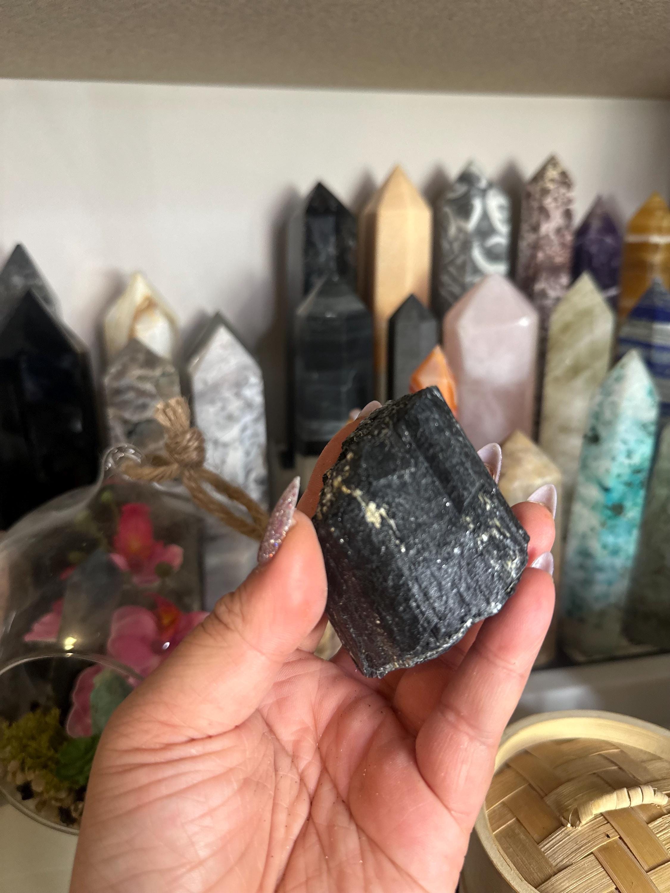 Crystal + Rocks | Stunning | Black Tourmaline in Muscovite Raw Chunks | 2-4in
