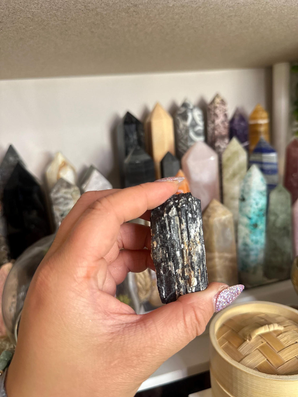 Crystal + Rocks | Stunning | Black Tourmaline in Muscovite Raw Chunks | 2-4in