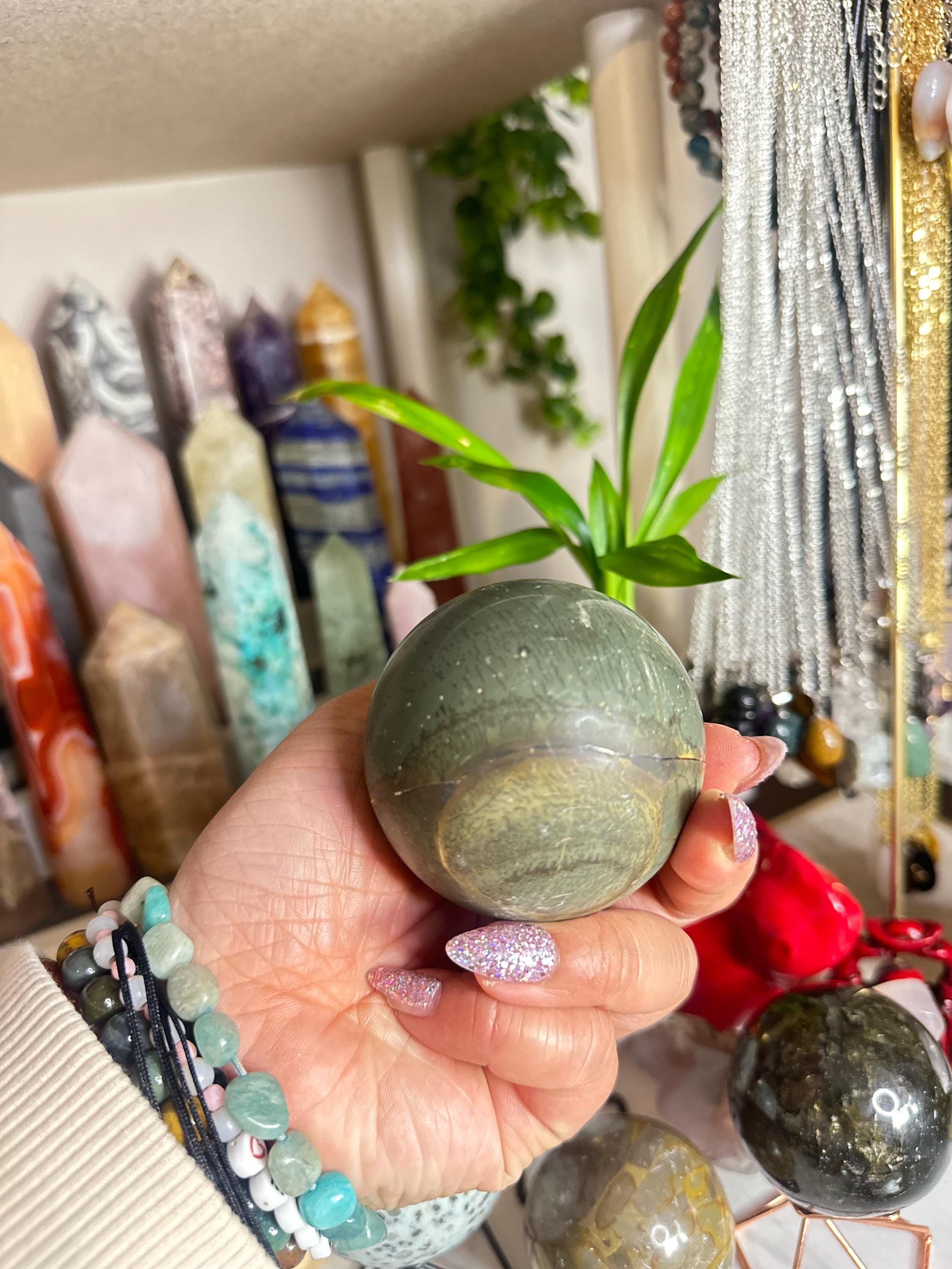 Crystal + Rocks | Polished | Picasso Jasper Sphere | 2inch