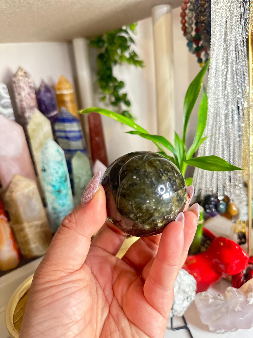 Crystal + Rocks | Polished | Labradorite Sphere | 2inch