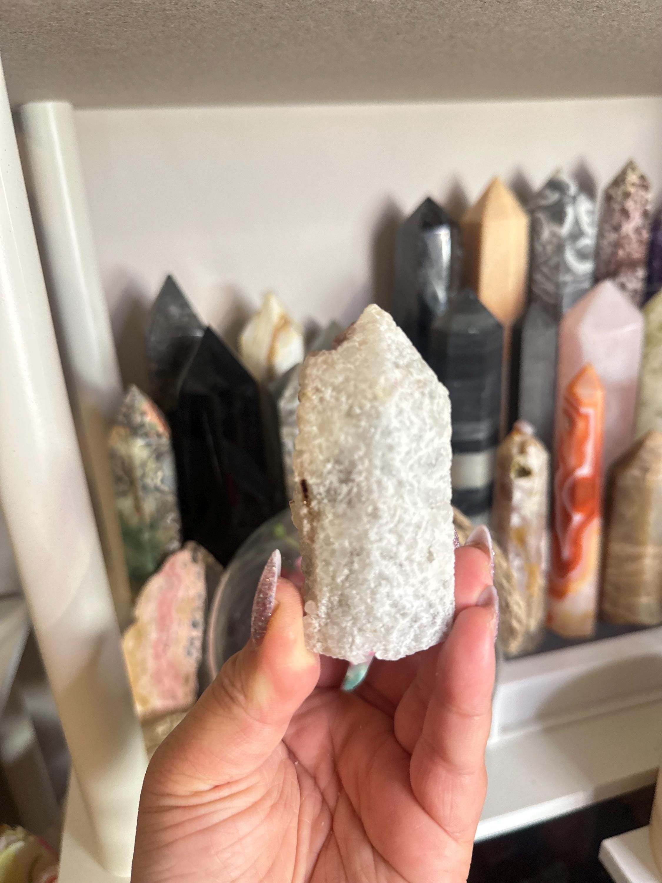 Crystal + Rocks | Raw Point | Hematoid Red Fire Quartz Tower | 3inch
