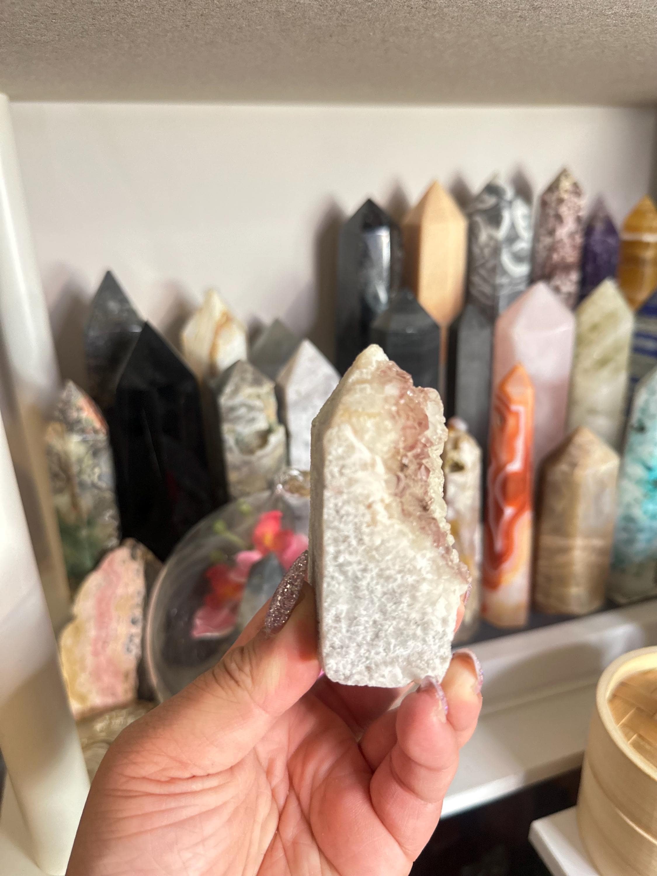 Crystal + Rocks | Raw Point | Hematoid Red Fire Quartz Tower | 3inch