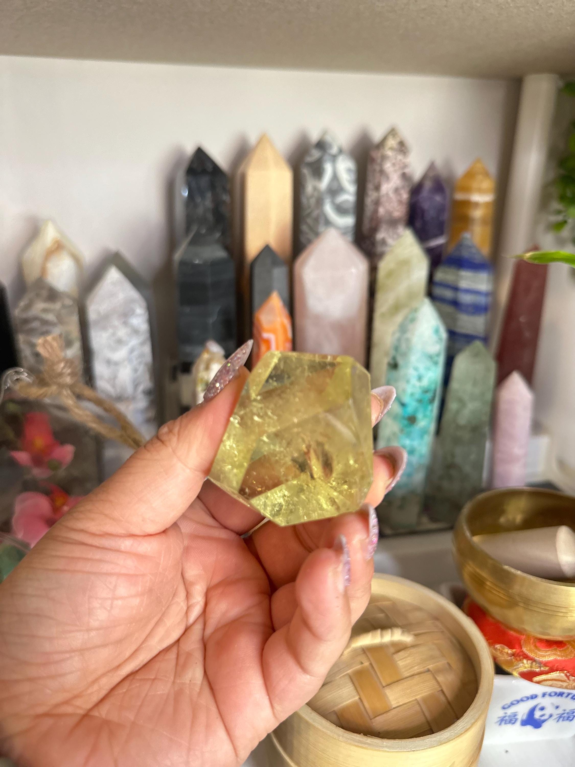 Crystal + Rocks | High Quality Grade AAA Polished | Citrine Freeforms | 3inch