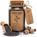 Organic Herb Spell Jar + Spoon | Poppy Seed | Dried, Cut & Sifted | Papaver Somniferum | 50ML
