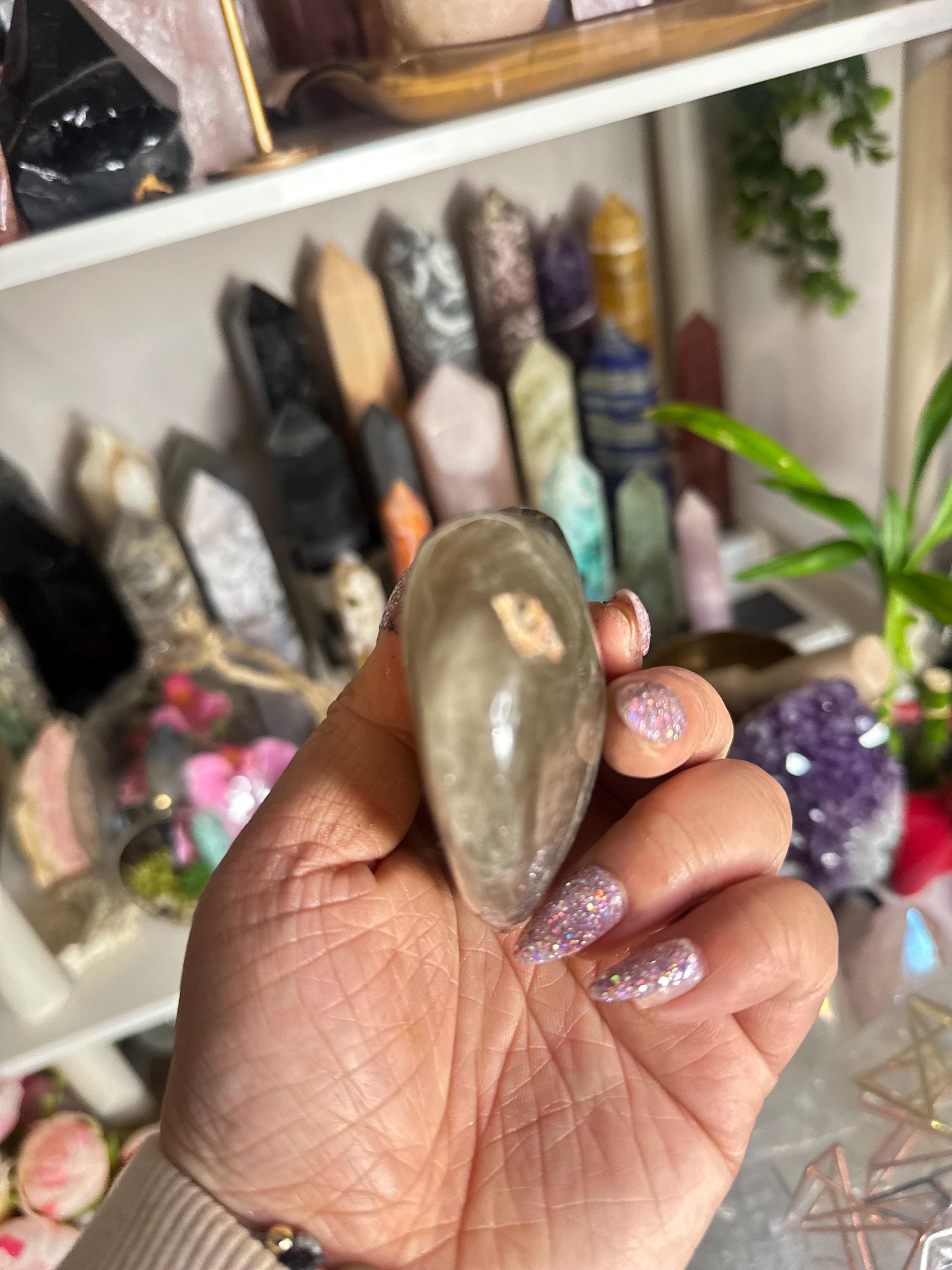 Crystal + Rocks | Polished | Puffy Smoky Quartz Heart | 3inch
