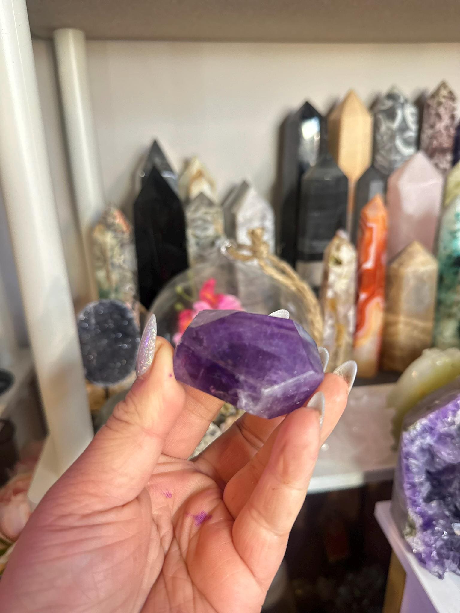 Crystal, Minerals + Rocks | Choose Your Favorite | High Quality Purple Amethyst Geometric Cubes Freeforms | 3-4in