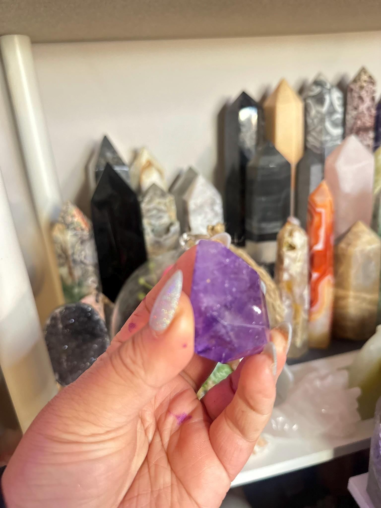 Crystal, Minerals + Rocks | Choose Your Favorite | High Quality Purple Amethyst Geometric Cubes Freeforms | 3-4in