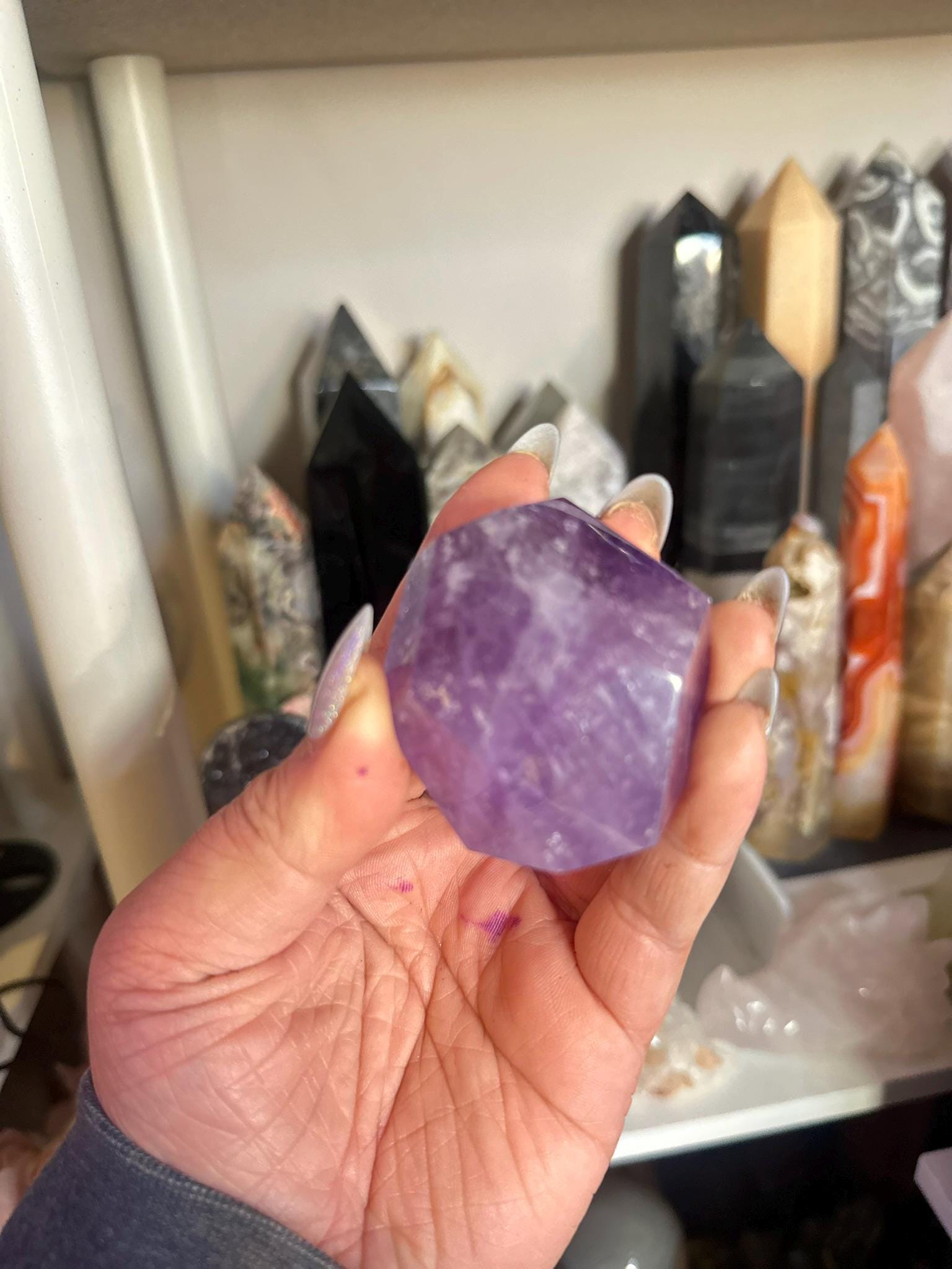 Crystal, Minerals + Rocks | Choose Your Favorite | High Quality Purple Amethyst Geometric Cubes Freeforms | 3-4in
