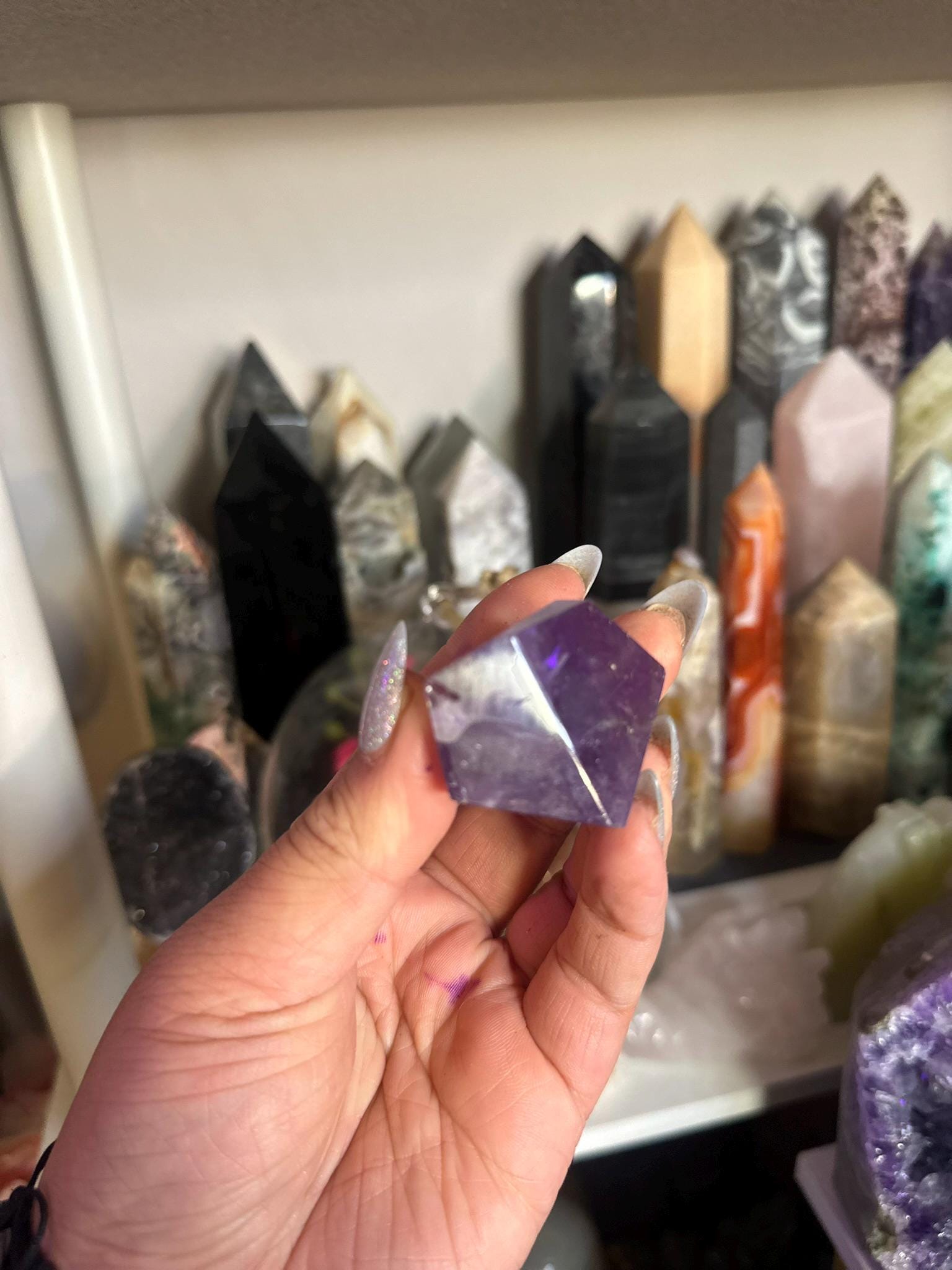 Crystal, Minerals + Rocks | Choose Your Favorite | High Quality Purple Amethyst Geometric Cubes Freeforms | 3-4in
