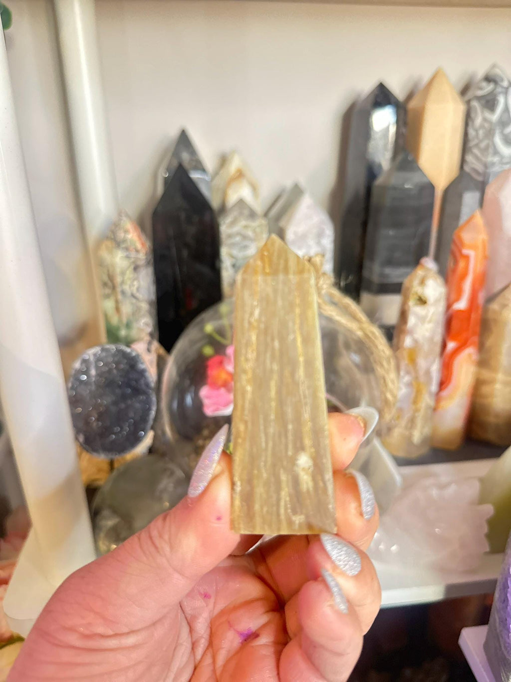 Crystal, Minerals + Rocks | Intuitive Pick | Metallic Golden Mica Towers | 4in