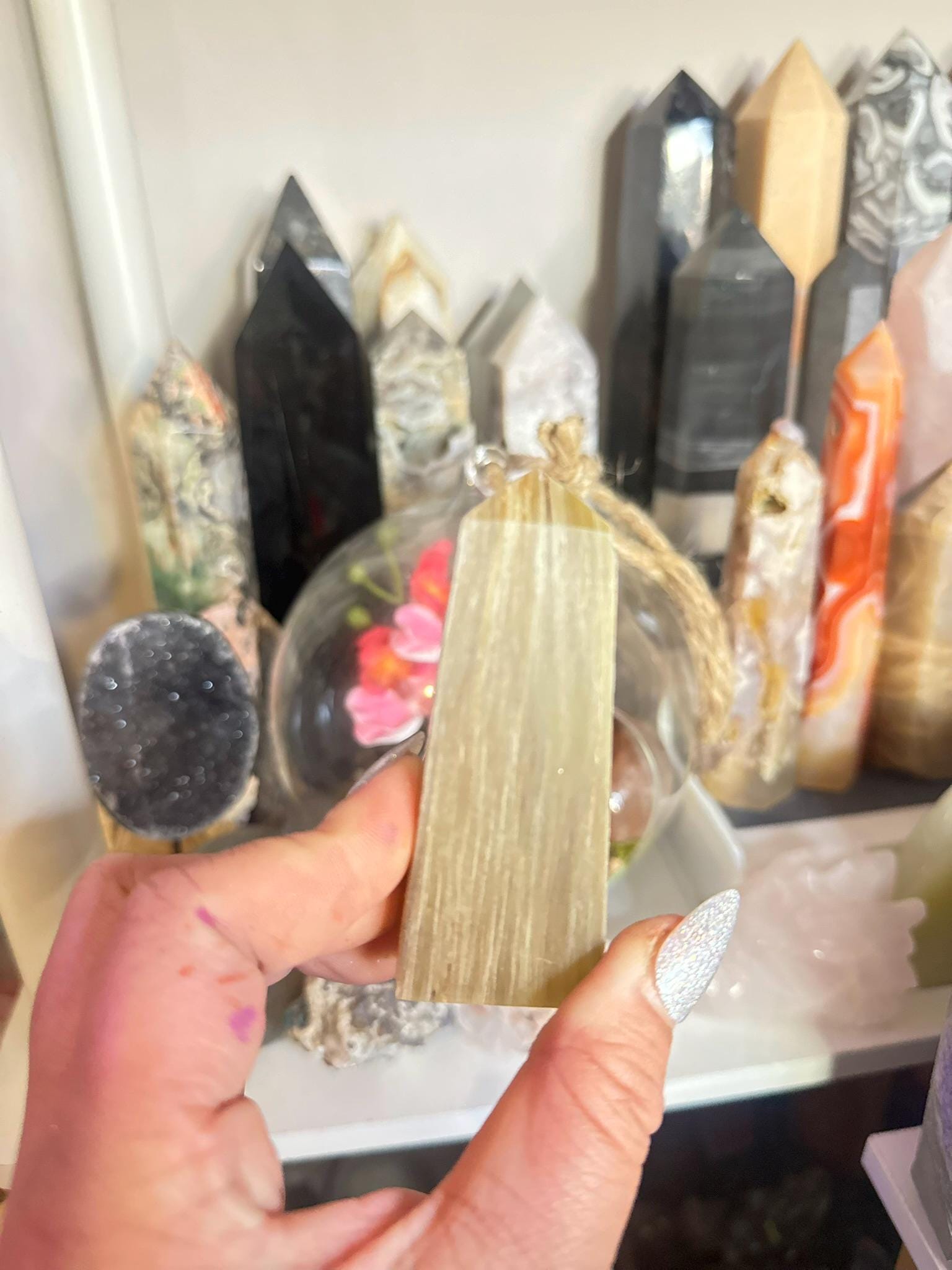 Crystal, Minerals + Rocks | Intuitive Pick | Metallic Golden Mica Towers | 4in
