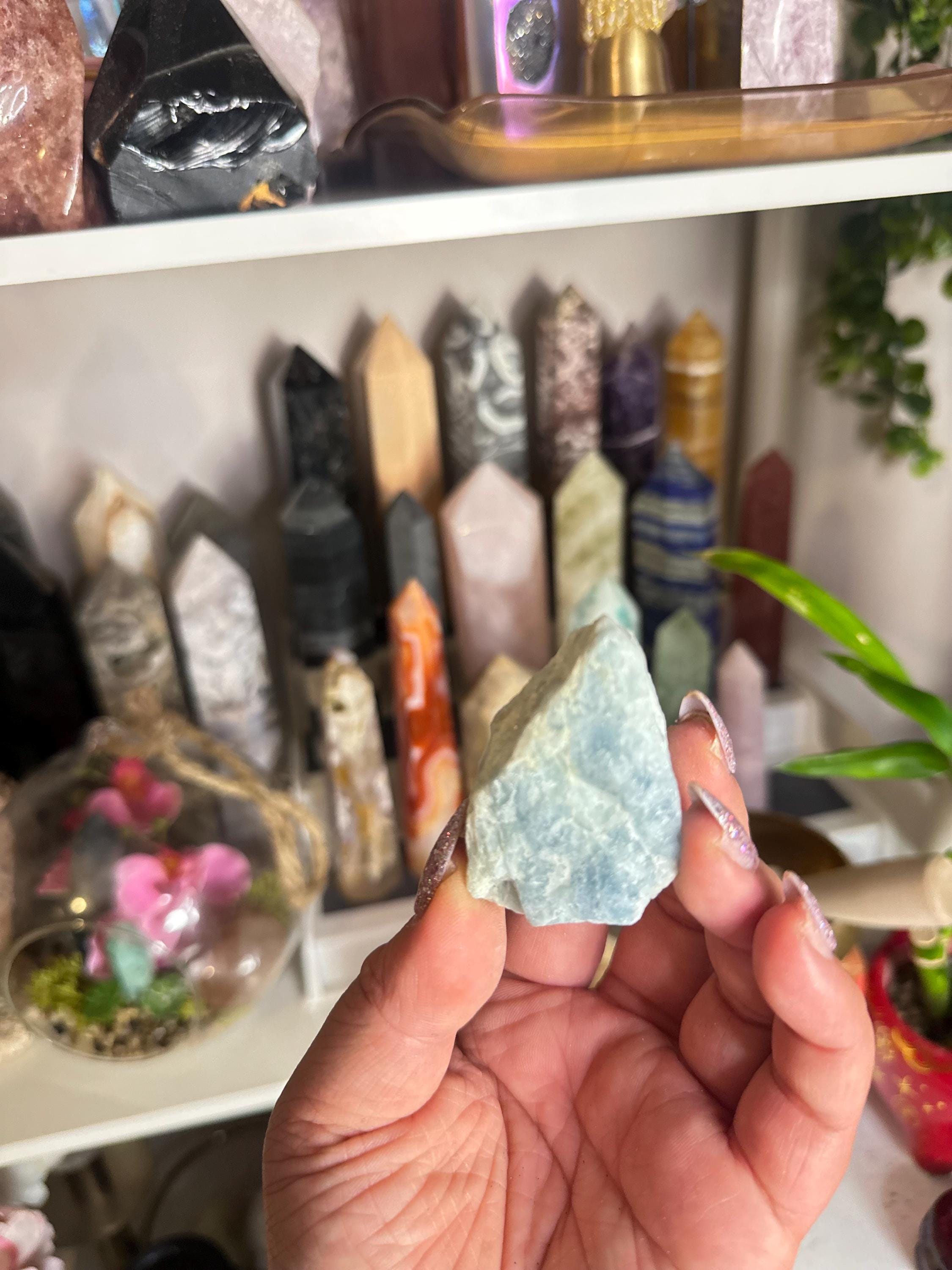 Crystal + Rocks| Raw Mineral | Aquamarine Chunk | 1inch