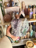 Crystal + Rocks| Large | Chunky Amethyst Raw Mountain Shaped Cutbase | 5in