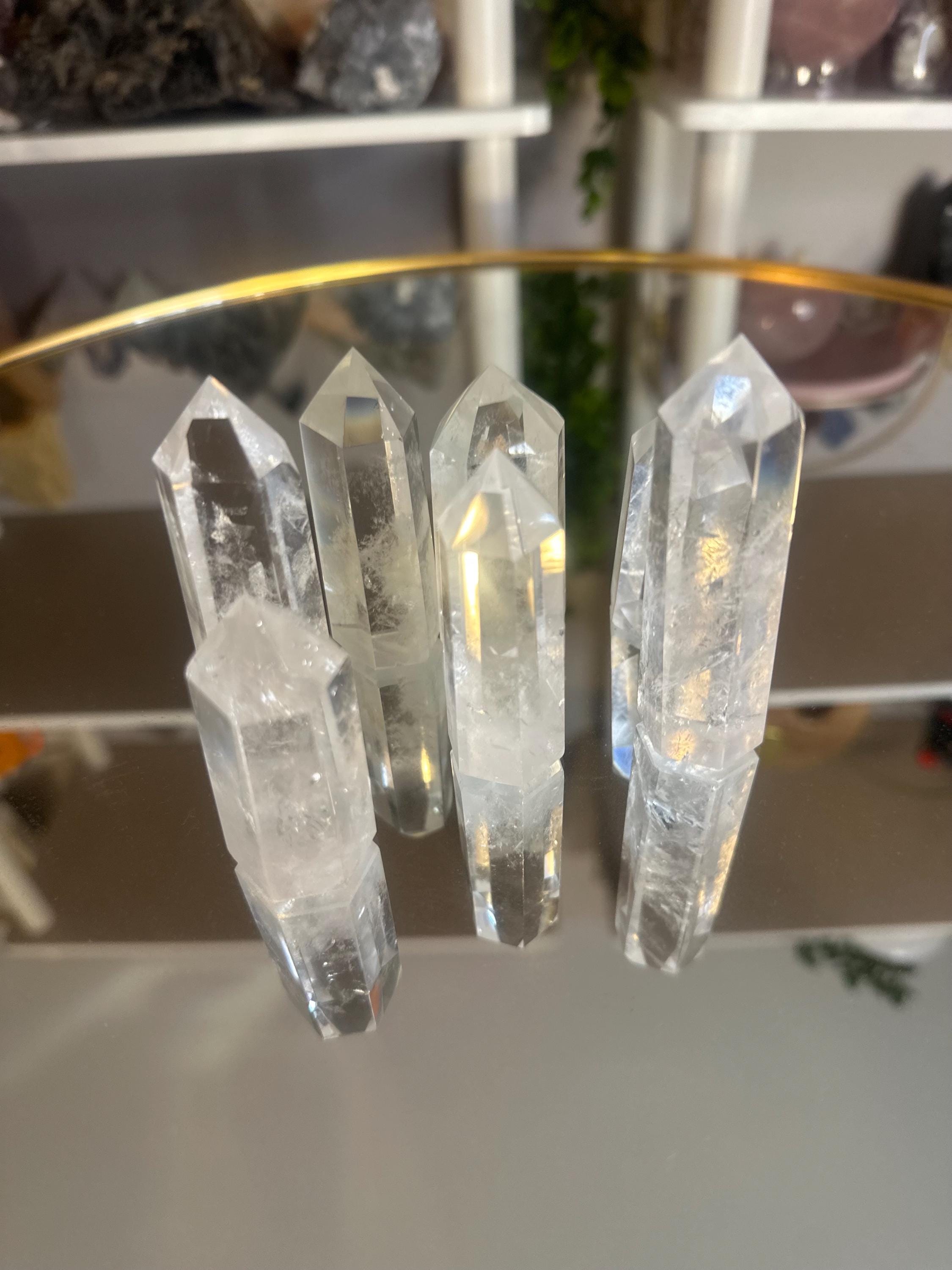 Crystal + Rocks| Polished | Clear Quartz Tower Points | 4in