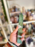 Crystal + Rocks | IMPERFECT CRYSTAL | Glued Tree Agate + Quartz Tower | 6.5in