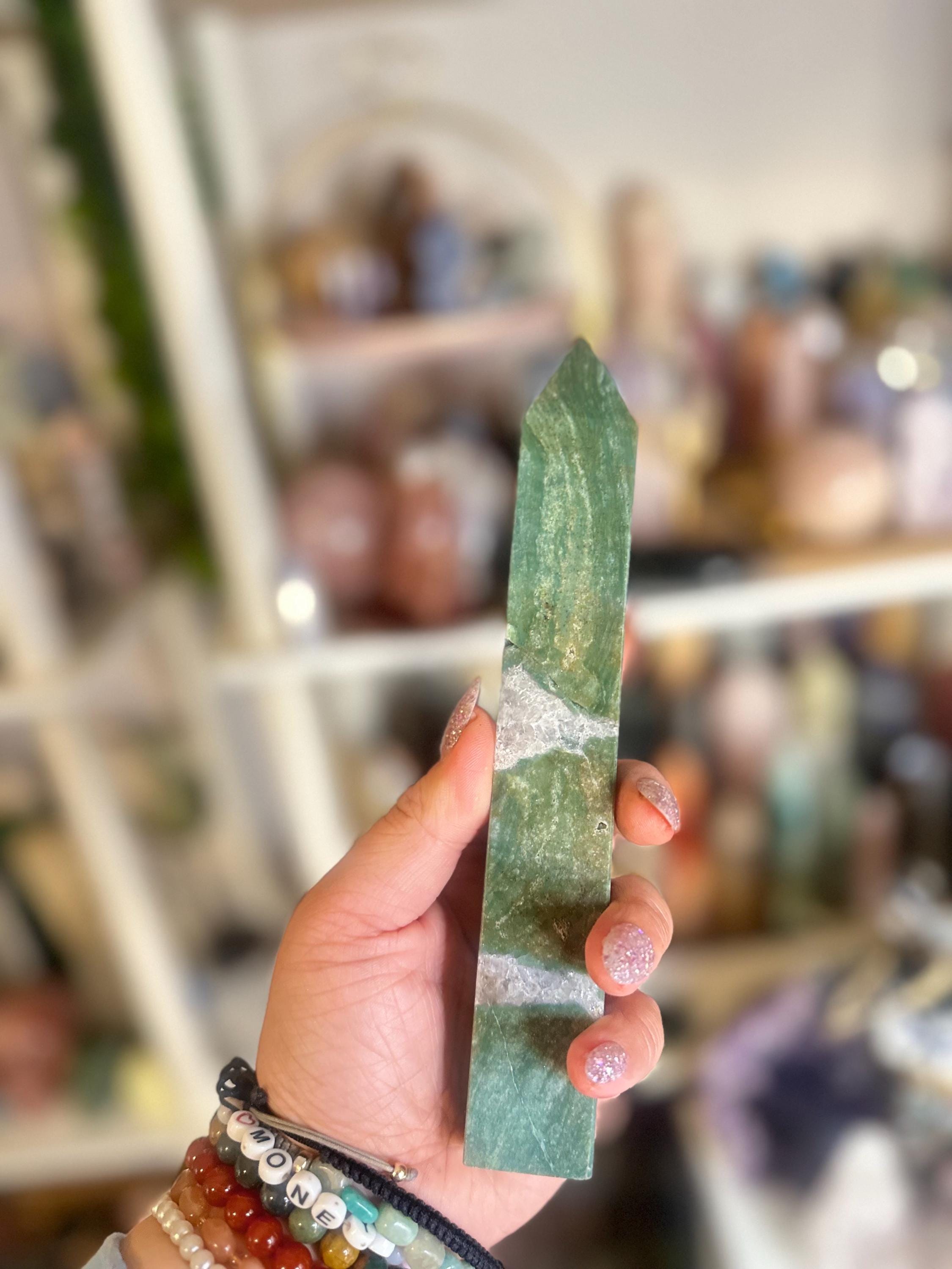 Crystal + Rocks | IMPERFECT CRYSTAL | Glued Tree Agate + Quartz Tower | 6.5in
