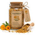 Spell Jar + Spoon | Calendula | Dried, Cut & Sifted | Calendula Officinalis | 50ML