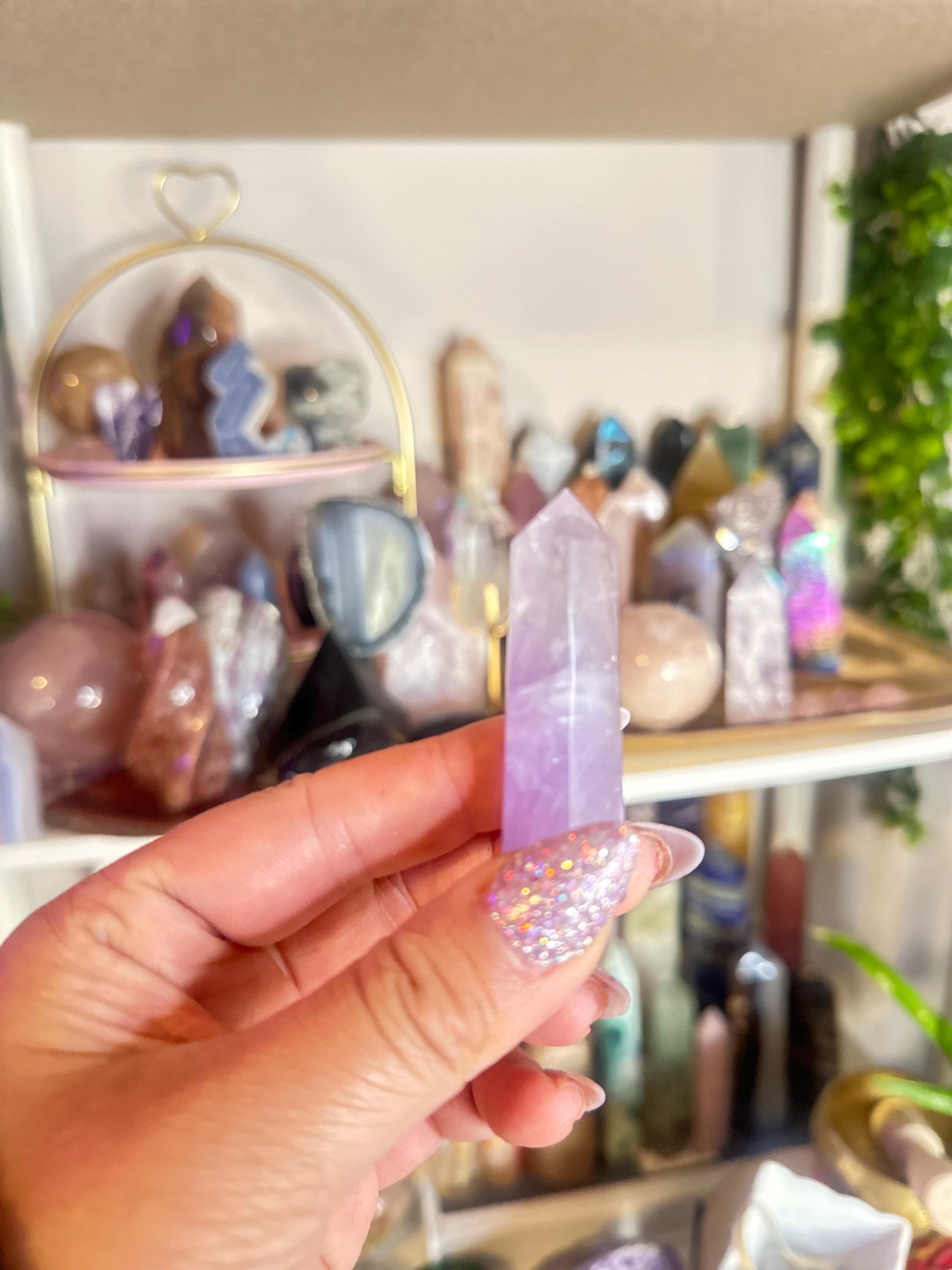 Crystal + Rocks | Intuitive Pick | Polished Phantom Amethyst Towers | 3in