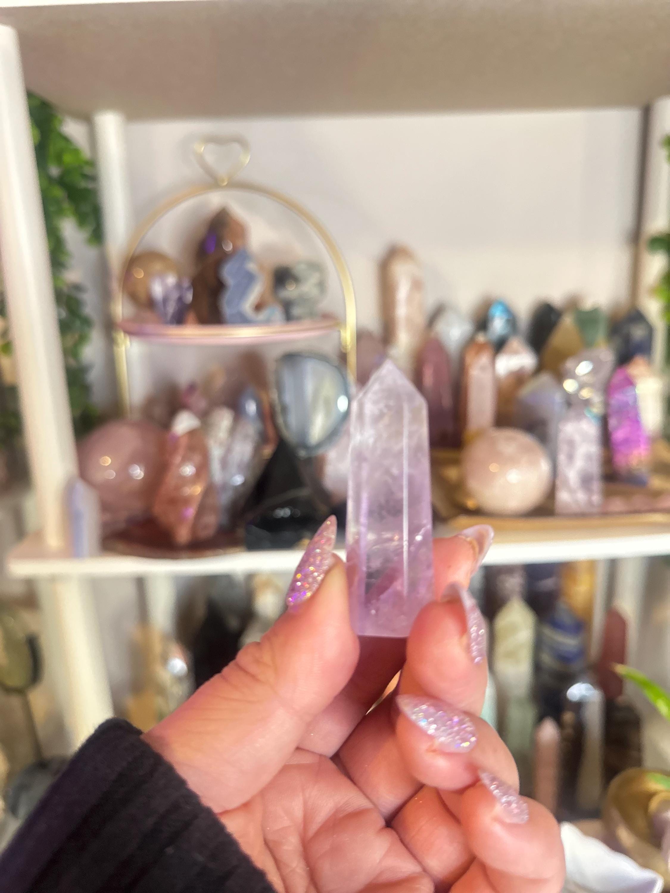 Crystal + Rocks | Intuitive Pick | Polished Phantom Amethyst Towers | 3in