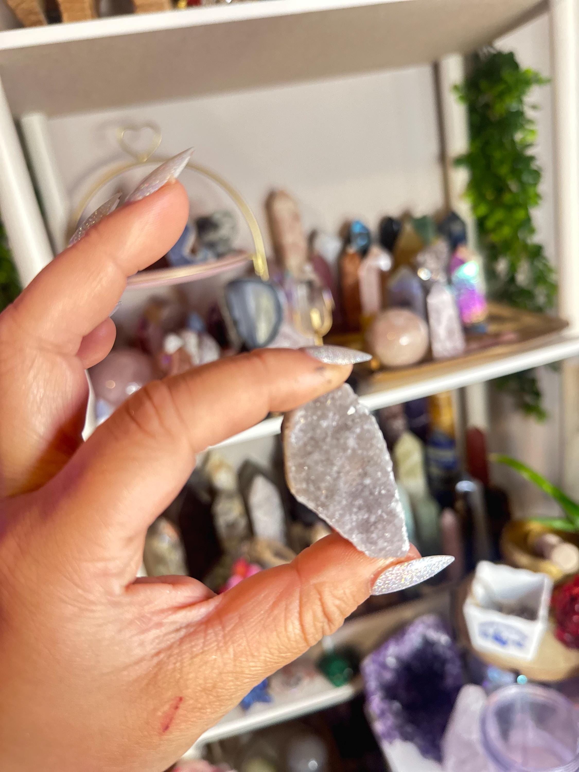 Crystal + Rocks | Choose Your Favorite | Sparkly High Quality Rainbow Amethyst Cluster | 1-3in
