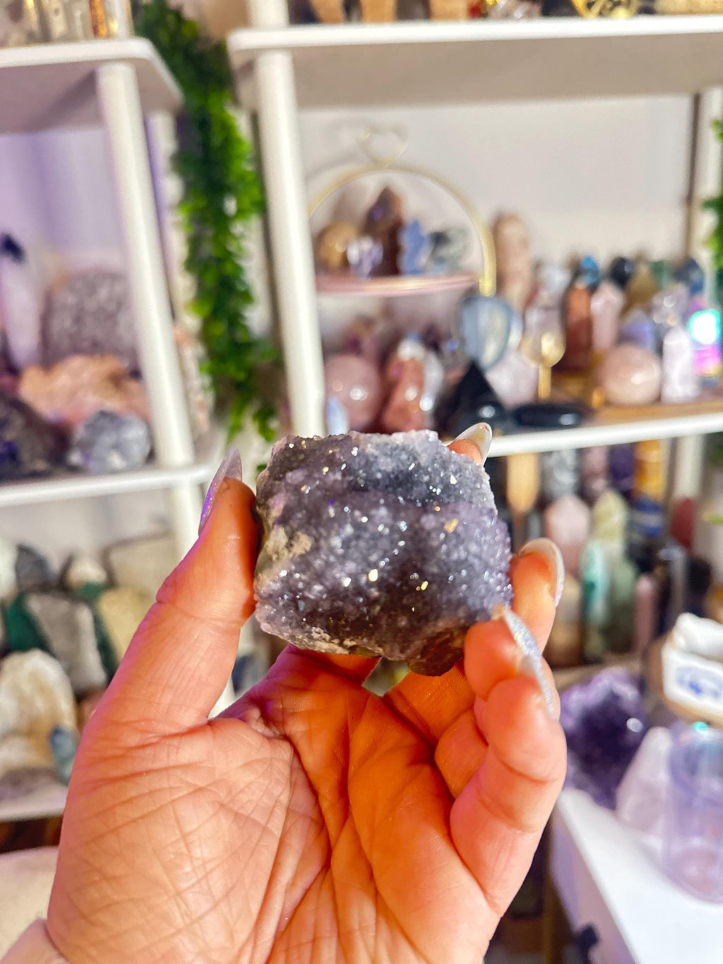 Crystal + Rocks | Choose Your Favorite | Sparkly High Quality Rainbow Amethyst Cluster | 1-3in